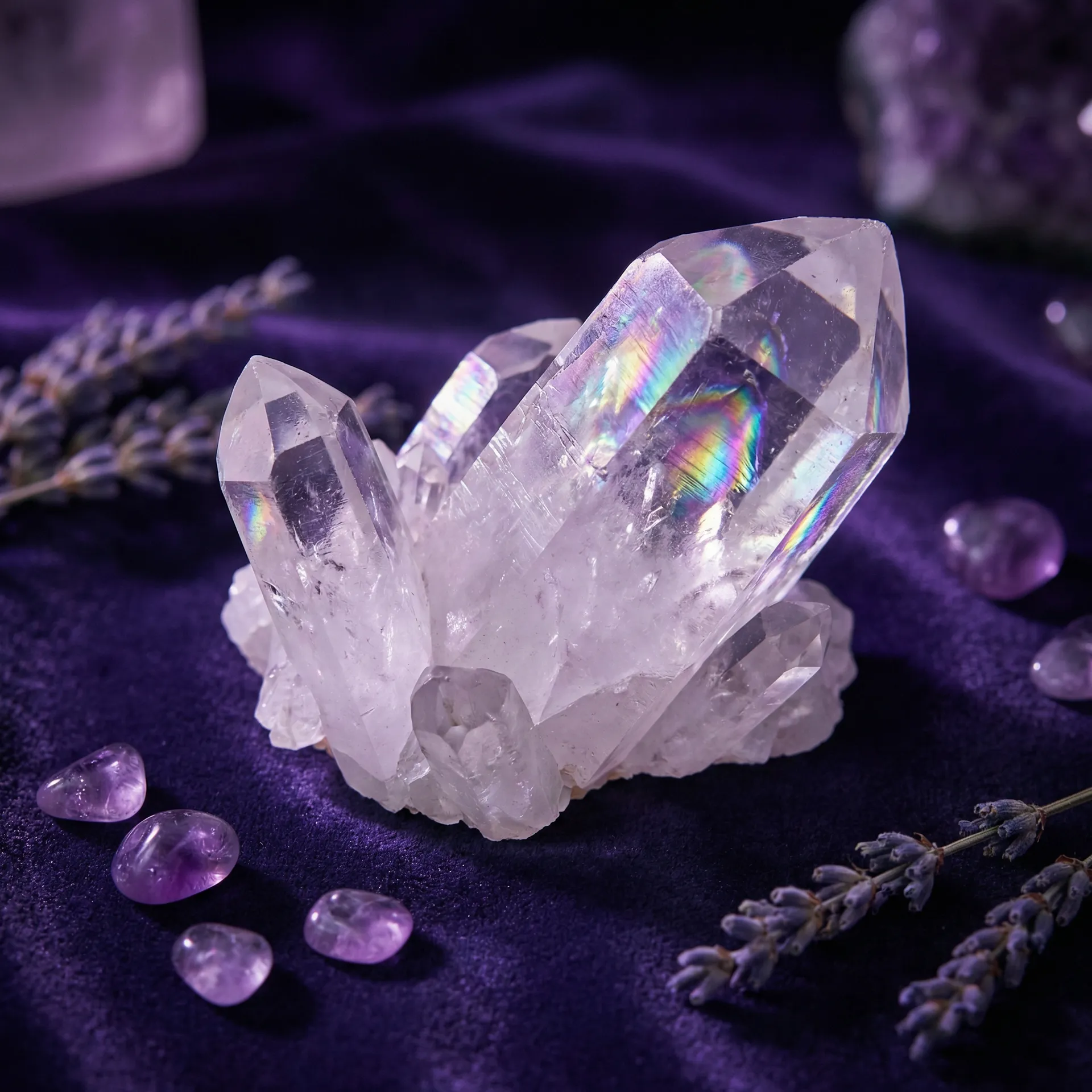 天然白水晶 - 顶蘑菇 | 神秘学好物
